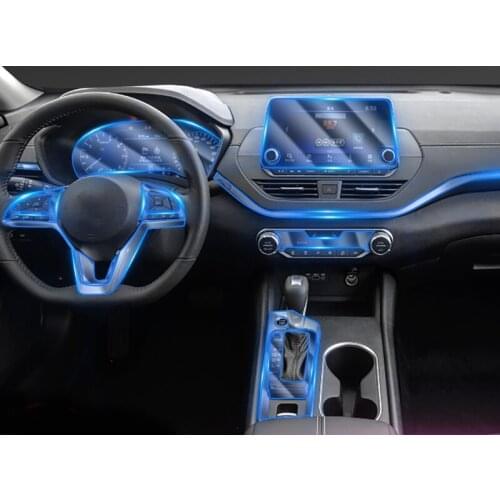 Car Interior Film Navigation Screen Protector Tpu Central Control Device Transparent Invisible Film Film for Nissan Teana 2020