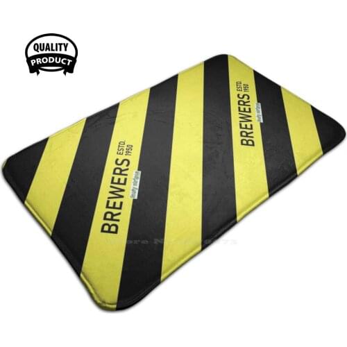 Bafc - Brewers Footy Stripes Comfortable Door Mat Rug Carpet Foot Pad Burton Burton Albion Brewers Football Stripes