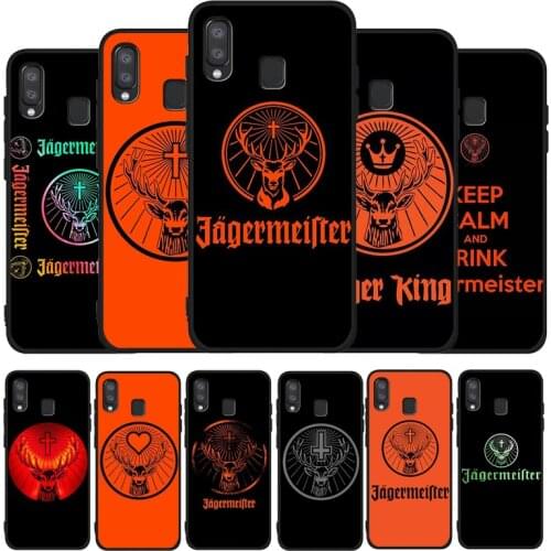 Jagermeister logo Black Phone Case For Samsung Galaxy A71 A51 A41 A31 A20E A10 A20 A40 A50 A70 M30S M20 A7 A8 A9 2018