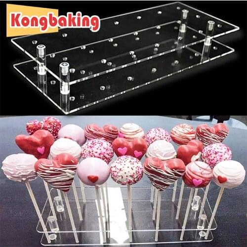 Kongbaking Goabroa Cake Pop Display Stand Clear Acrylic Lollipop Holder Weddings Birthday Parties Halloween Candy Decorative