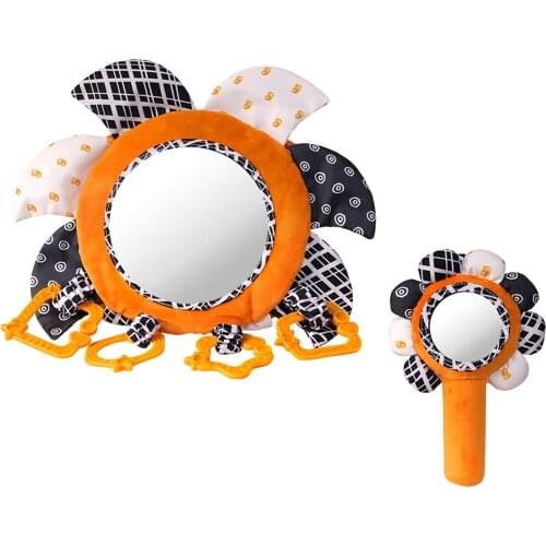 0-12 Months baby toy Stuffed Plush baby rattles Toddler Car Seat Mirror Infant Stroller Hanging Newborn Developmental Toy