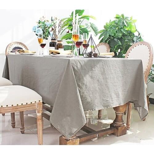 Cotton Tablecloth Pure Color Nordic Modern Simple Fabric Mantel Mesa Decoration Tafelkleed Nappe Rectangulaire скатерть на стол