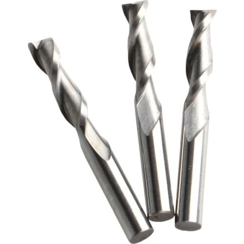 3pcs Shank 6mm x25mm 2 Flutes End Mill Cutter Spiral Router Bits Solid Carbide End Mill Wood Tool Bits