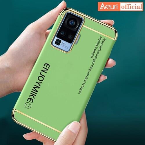 Matte PC Phone Case For Vivo X50 X60 Pro Plus S1 V15 Pro V9 Y12 Y17 Y19 Y20 Y30 Y50 S6 S7 S9 Cover Luxury Hard 3 IN 1 Case Coque