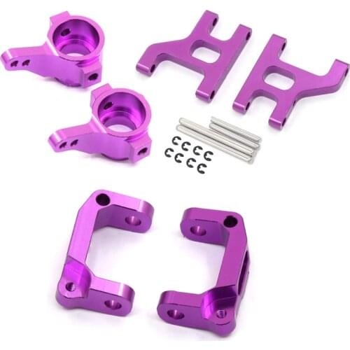 Metal Front Steering Cup C Hub Carrier Suspension Arm Set for 1/10 RC Crawler Car Tamiya CC01 CC-01 Upgrade Parts