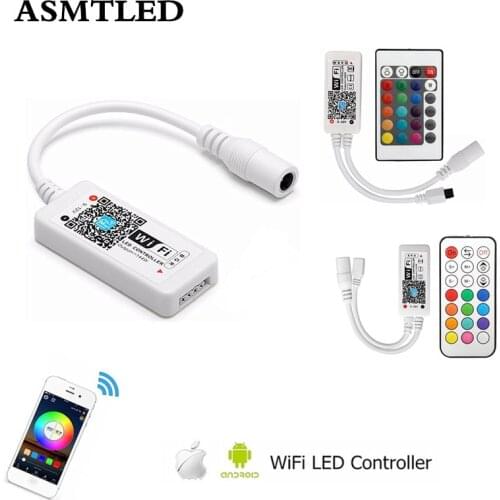 Mini WiFi Controller Remote Control For RGB/RGBW LED Strip Light Mini Bluetooth WiFi Mini RGB RGBW LED IR24 Key RF21 Key Remote