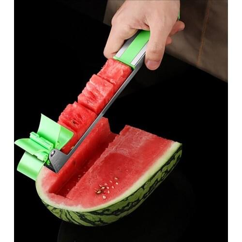 NEW Watermelon Cutter Multi Melon Slicer Cutting Machine Stainless Steel Windmill Fruit Household Artifact Kitchen Tool