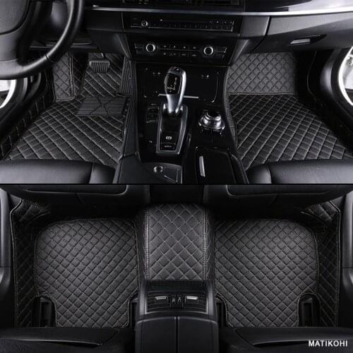 Custom car floor mats for hyundai santa fe getz tucson ix25 ix35 creta elantra kona i30 all models car mats accessories