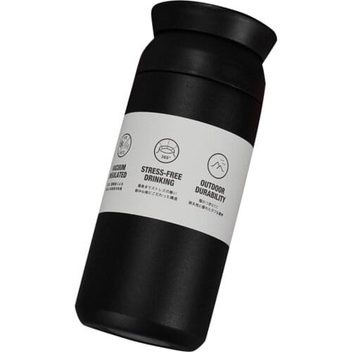 350/500ml Portable Stainless Steel Heat Insulated Outdoor Coffee Water Bottle