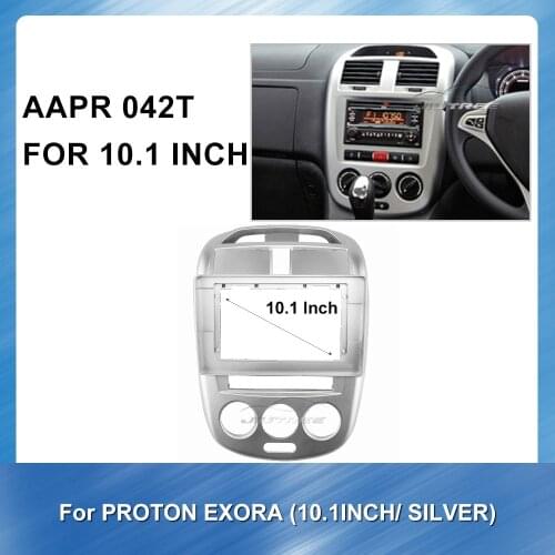 Car Audio Frame Car Radio Fascia gps navigation fascia panel is suitable for PROTON EXORA SILVER Dashboard ABS plastic Panel