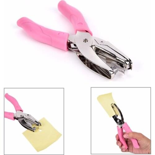 Handle Punch Circle Hole Star Hole Heart Hole Paper Card Cutter Hold Punching Handcraft Portable School Stationery