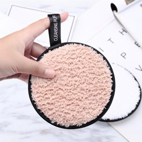 1PC Portable Microfiber Cloth Pads Remover Face Cleansing Towel Cleansing Makeup Sponge Double Layer Nail Art Cleaning Tool