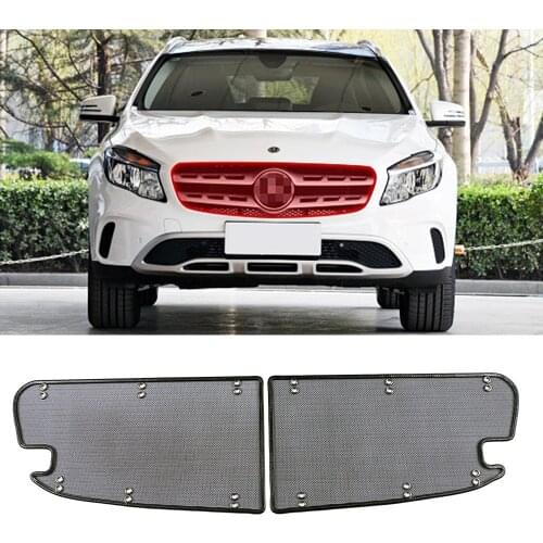 For Mercedes Benz GLA X156 2017 2018 2019 Front Grills Insect Net Radiator Condenser Protective Cover Anti Insect Sand Mesh