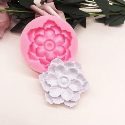 Flower silicone mold chocolate fondant cake decoration baking tools DIYresin mold gutting incense plaster mold candle soap mold