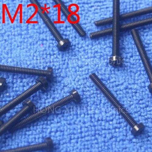 M2*18 black 100pcs Round Head nylon Screw 18mm plastic screw Insulation Philips Screw brand new RoHS compliant PC/board