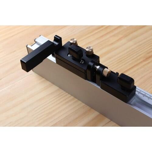 High Quality Flip Stop with Micro-Adjustable Settings for Miter Gauge Fence Woodworking Tool