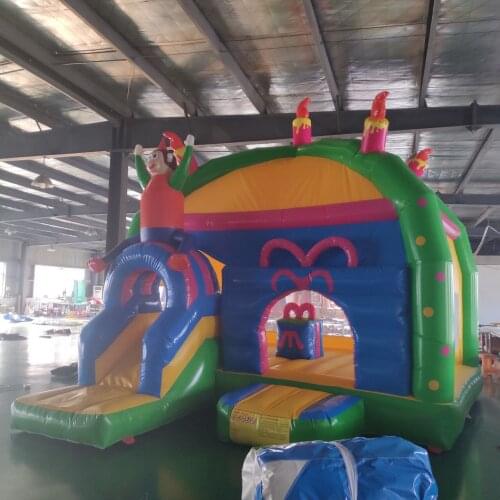 High Quality PVC inflatable bouncy jumping castle with slide