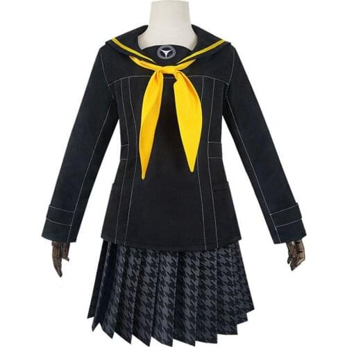 Fast Shipping Anime Persona 4 Rise Cosplay Costume Women School Uniform Dress Outfits Halloween Autumn Suit Girl Christmas gift