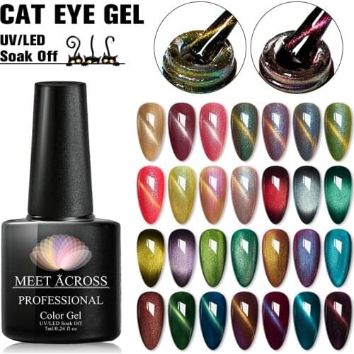Starry Shining 3D Chameleon Laser Holographic Glitter Effect Cat Eyes Magnetic Nail Gel Polish Magnetic Stick Black Base Needed