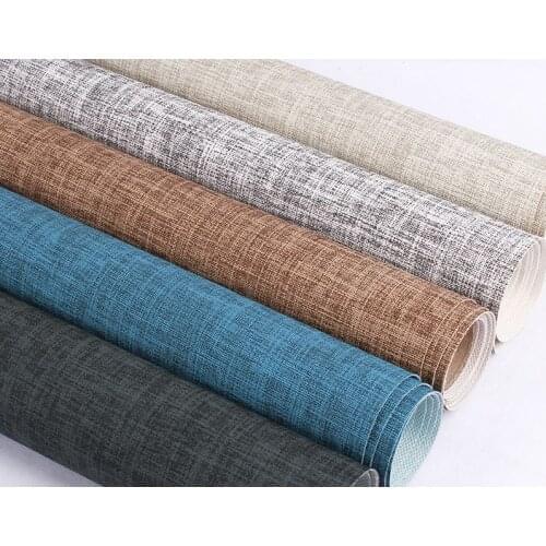 1 meter Imitation linen leather fabric DIY Sofa furniture decoration Accessories Supplies Synthetic leather fabric