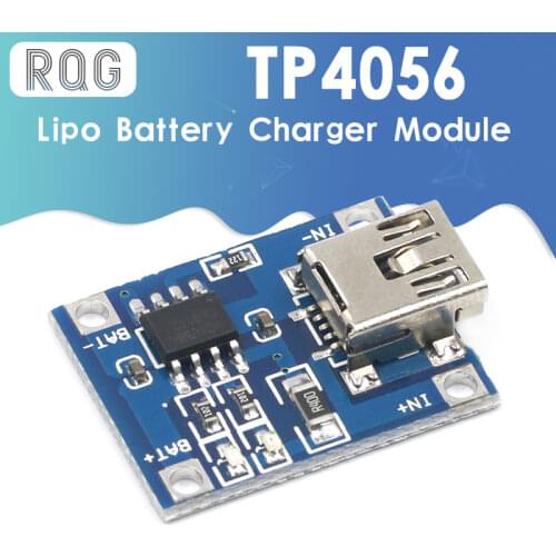 10pcs Mini USB 5V 1A 18650 TP4056 Lithium Battery Charger Module Charging Board With Protection Dual Functions 1A Li-ion