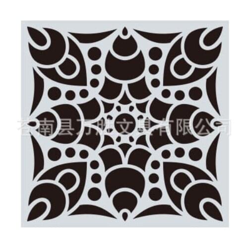 15*15 Mandala Layering Stencils Drawing Spray stencil DIY Scrapbook photo album Decorative Embossing DIY Card Crafts