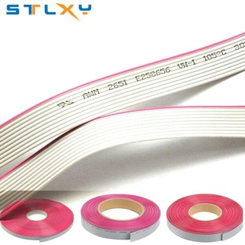 2Meter 10P/12P/14P/16P/20P/40P 1.27mm PITCH Grey Flat Ribbon Cable 6/8/10/16/20/40 Pin 28AWG WIRE for IDC FC 2.54MM Connector