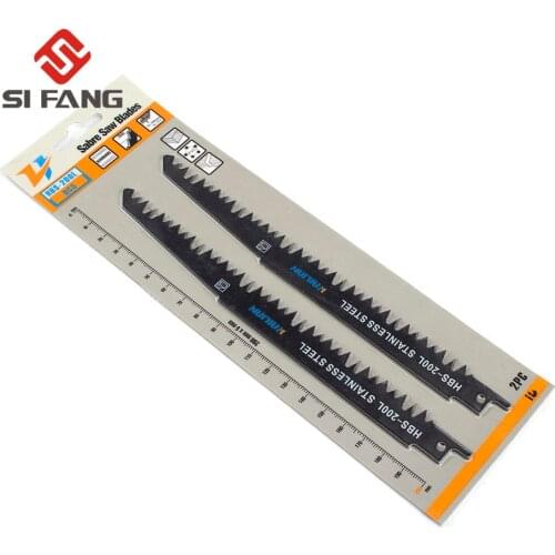 2Pcs BIM Reciprocating Saw Blades For Wood PVC Cutting