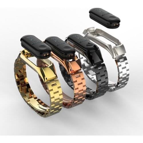 2018 Bracelet Strap For Xiaomi Mi Band 3 Sport Metal Stainless Steel Replace Band for Miband 3 Bracelet Band Miband3 Accessories