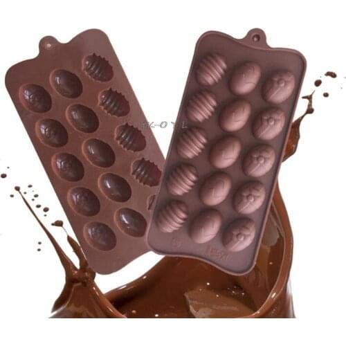 3D Easter Eggs Chocolate Mould Silicone Cake Mold Bakeware Pastry Confectionery Baking Dish Kitchen Decorating Tools