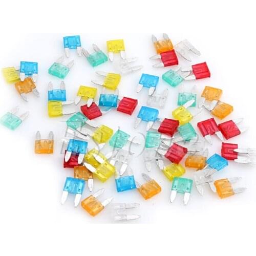 60Pcs Auto Car Truck ATC Mini Blade Fuse 5A 10A 15A 20A 25 30A AMP Mixed Set Kit new