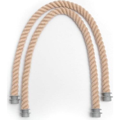 65cm Beige % Cotton Three Twisted Rope String Cord Twine Sash Craft Cotton Thick Cords For Handmade Decorative