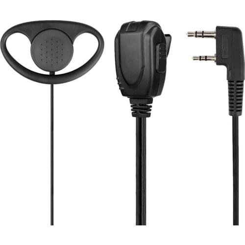 ABS D-shaped Hanging Earphone Hidden Microphone Widely Used Earphone Used In Security And Bodyguards Monitor Earphone