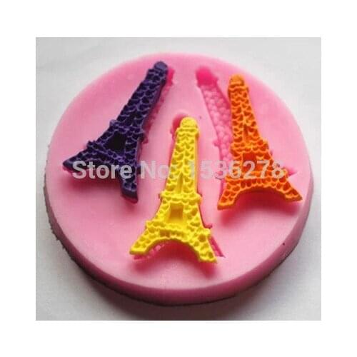 Free Shipping 3D Pylon Silicone Cake Chocolate Soap Pudding Jelly Candy Ice Cookie Biscuit Mold Mould Pan Bakeware A222