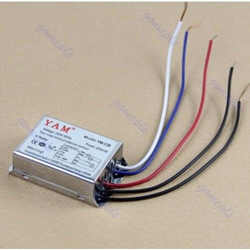 2019 New 2000W 220V Two Road Independence Control Change Frequency Power Section Switch Electrical Equipment