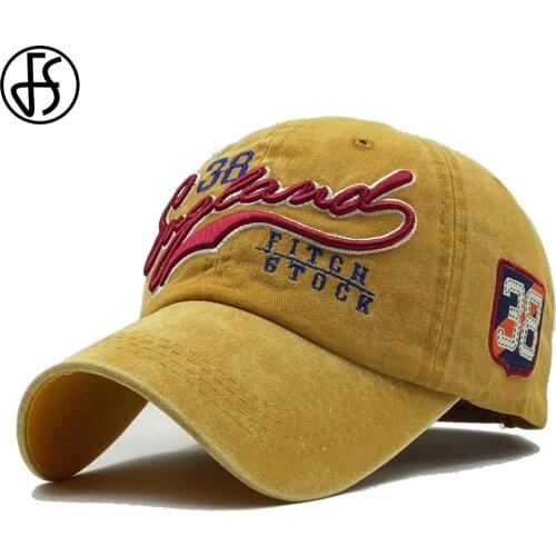 FS Summer Yellow Blue Women Men Caps Snapback Baseball Cap Cotton Bone Trucker Hat Embroidered Hip Hop Hats Gorras Hombre 2021