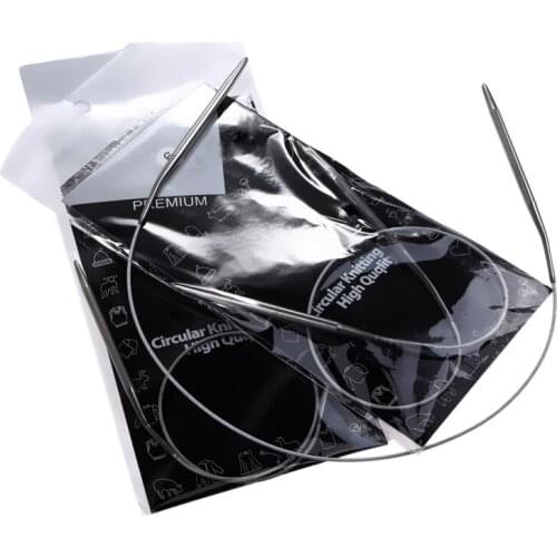 11PCS/Set 17" 43cm Stainless Steel Circular Knitting Needles Circular Needles for Knitting Crochet Weaving Pins Needlework