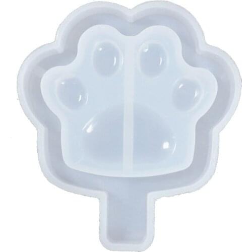 Quicksand Cat Paw Game Console Epoxy Resin Silicone Mold Jewelry Pendant Tools