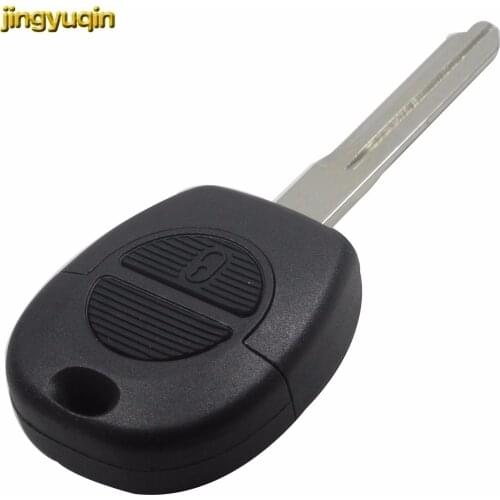 Jingyuqin 2 Button Remote Flip Fob Car Key Shell For Nissan Micra Almera Primera X-Trail Replacement Uncut Blade Car Key