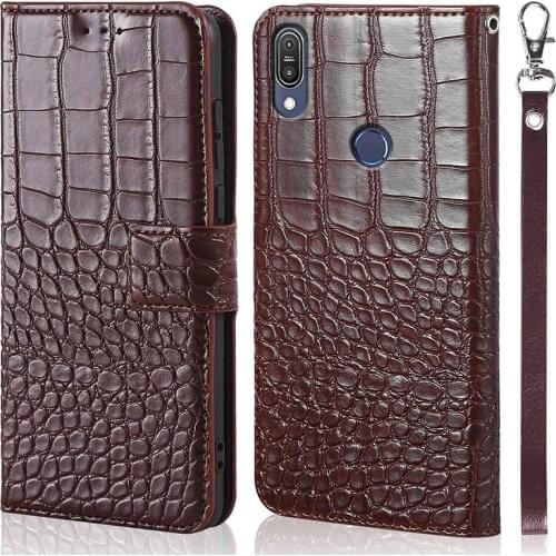 DOREXLON Crocodile texture Leather Flip Phone Case for Asus Zenfone Max Pro M1 ZB601KL 5.99 ZB602KL Cover Case Coque
