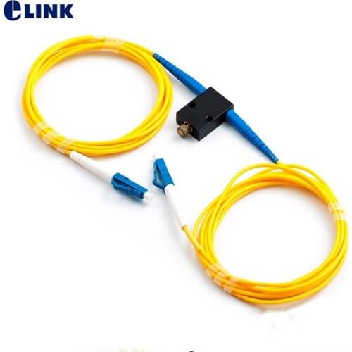 LC Fiber adjustable attenuator 0-60dB In-line Mechanical variable online type optical Attenuator ftth Singlemode Simplex ELINK