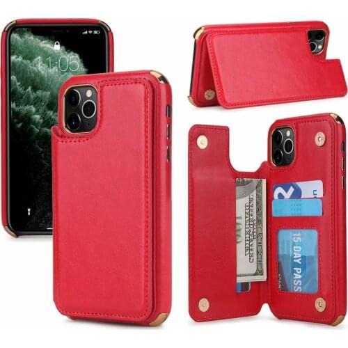 Magnetic PU Leather Cases For Apple iPhone Case 11 Pro X XR XS MAX Pro MAX 8 7 6 6S Plus Flip Plug-in card Fundas Stand Cover