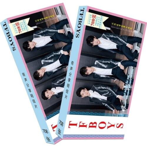 New TFBOYS Combination Postcards 708 Photo Albums Yi Yang Qianxi Wang Yuan Wang Junkai