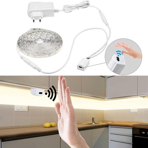 12V Hand motion sensor night lights Hand sweep sensor Detector Control ON/off Night Lamp For bedroom decoration Cabinet Lighting