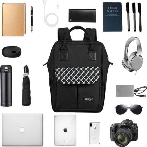 New Fashion Pink Womens Backpack Waterproof Female 14 Inch Laptop Backpacking Travel School Bags for Teenager Back Pack