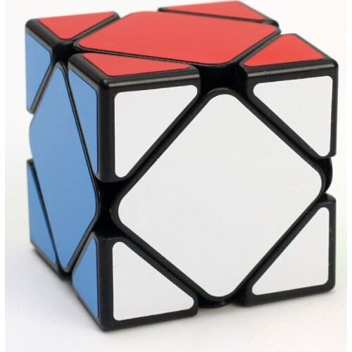 Shengshou 3x3x3 Speed Skew Magic Cube Jigsaw Puzzle Twist Educational Toy Black Edge Fancy Cubic Brain Teaser ABS Ultra-Smooth
