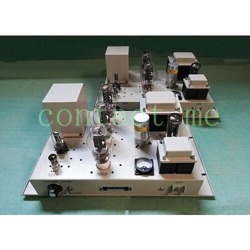 USA West Electric three-tube parallel 300B single-ended class A amplifier, power: 24W+24W, 30HZ--28kHZ，Input impedance 470K