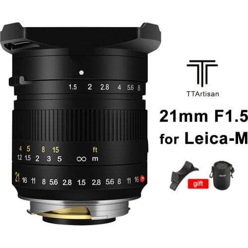 TTArtisan 21mm F1.5 Full Fame MF Lens for Leica M-Mount Cameras Leica M-M M240 M3 M6 M7 M8 M9 M9p M10