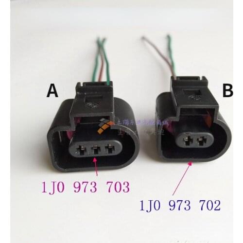 For VW Audi Water Outdoor Temperature Sensor Air Conditioning Pressure Switch Reversing Radar Plug Connector Harness Cable