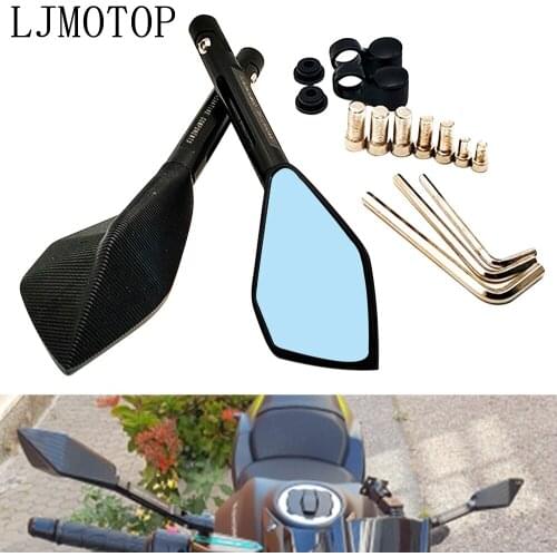 Motorcycle Mirrors Moto Side Rearview Mirrors CNC Aluminum For Suzuki TL1000 DL650 GSR600 GSR750 GSXS750 GSXR600 GSXR750 SFV650